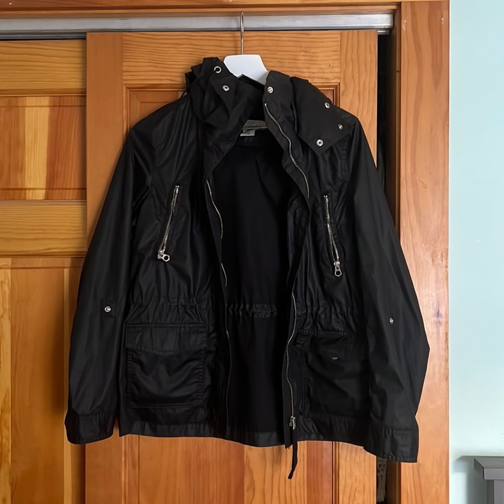 Black Hooded Utility Jacket
